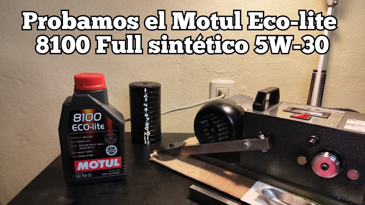Probamos el Motul 5W-30 Full sintético 8100 Eco-lite, no te pierdas los resultados!