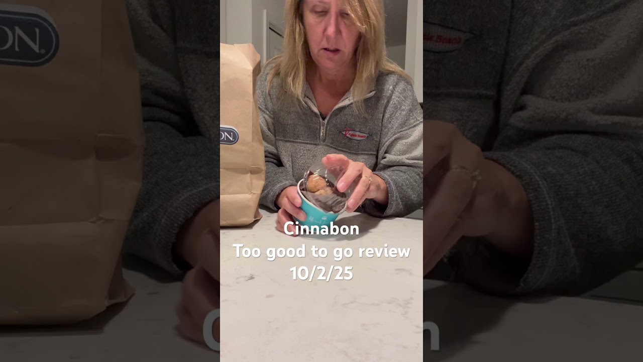 Cinnabon too good to go review. #toogoodtogo #cinnabonsweetroll #churos #missedsweetrolls