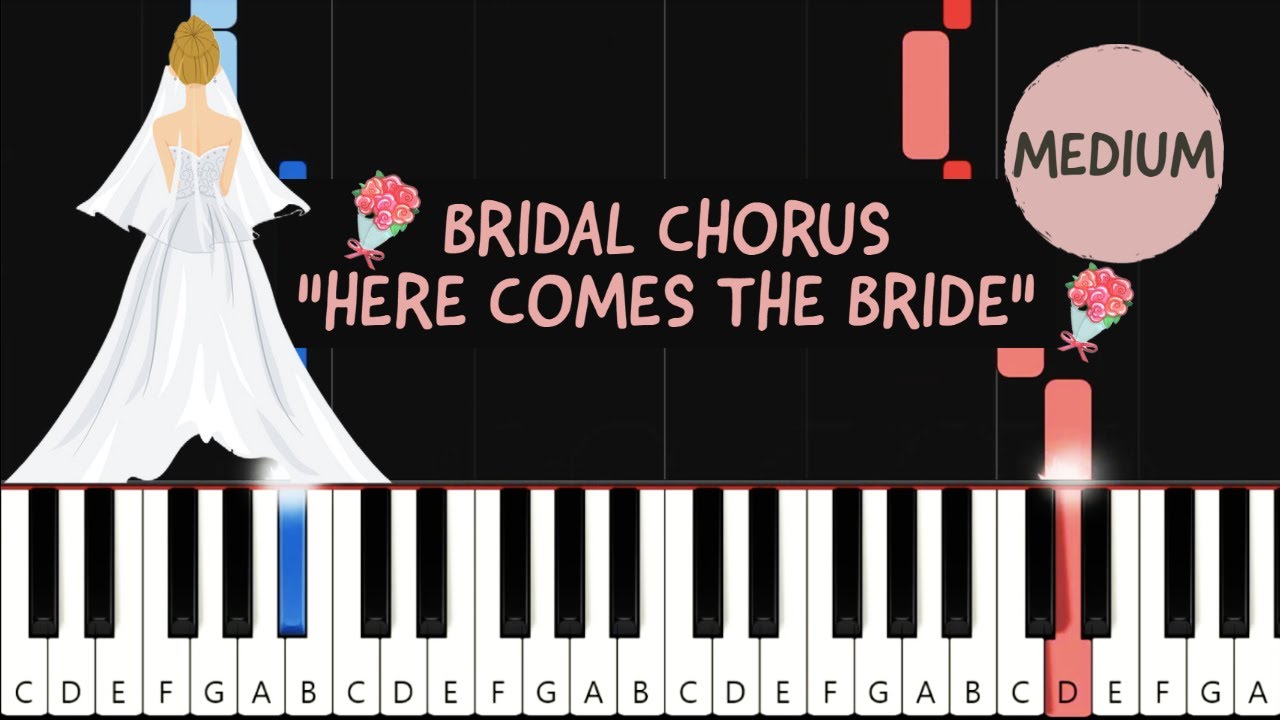 Richard Wagner - Wedding March/ The Bridal Chorus (Here Comes the Bride) Piano Tutorial (MEDIUM)
