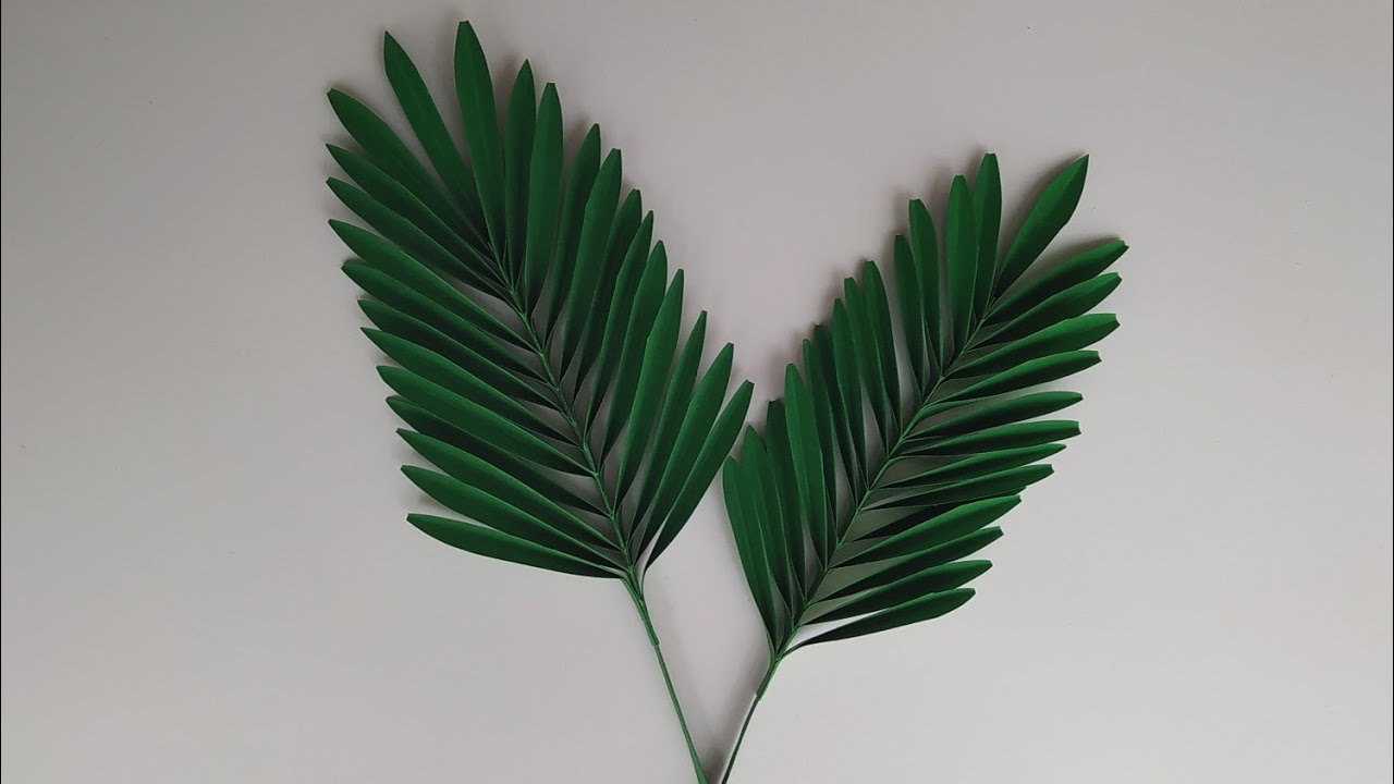 Very easy decorative palm leaf making