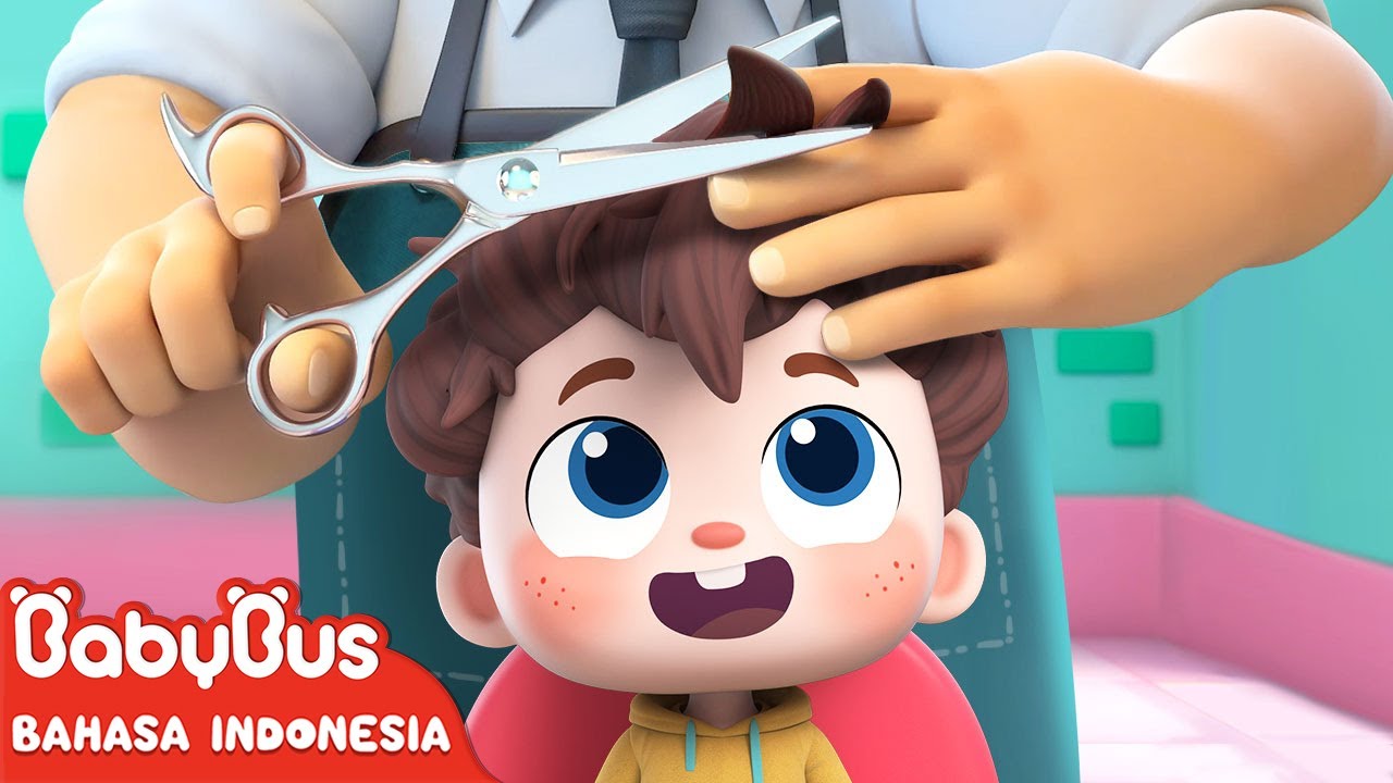 Potongan Rambut Pertama Bayi | Kebiasaan Baik untuk Anak | Lagu Lucu | BabyBus Bahasa Indonesia