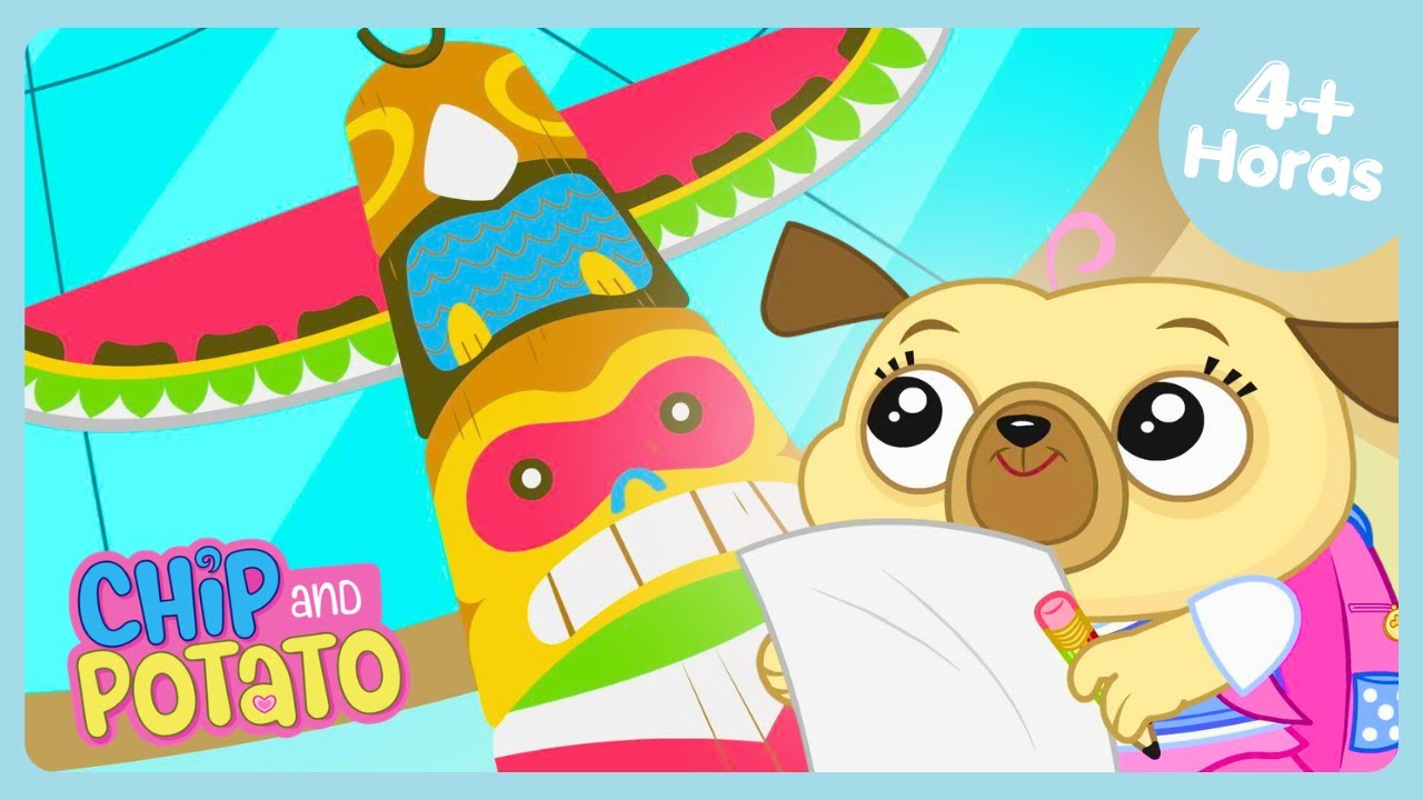 🐭 VIAGEM ESCOLAR DA CHIP! 😆 | Mega Compilação de Chip & Potato | Programa Infantil em Português