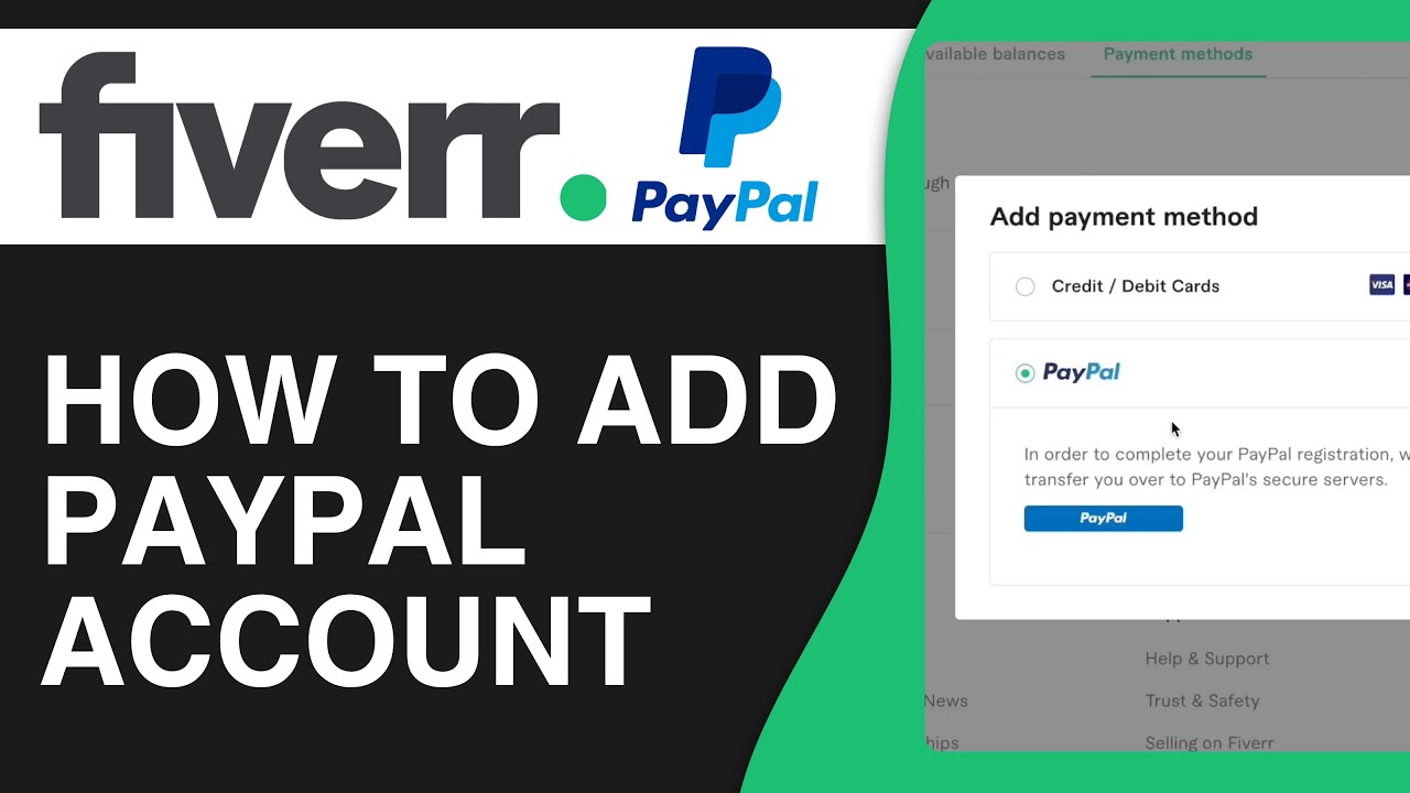 Как добавить аккаунт PayPal на Fiverr &mdash; полное руководство