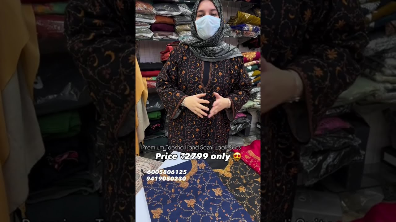 Premium Toosha Hand Sozni Jaali Suits 🍁|| Count raffal original botta tilla suits || Kashmiri suits