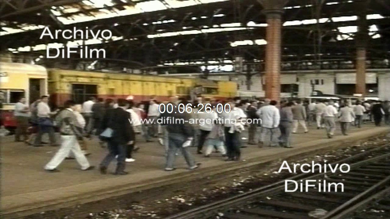 Parte tren de la estacion Constitucion hacia Quilmes - Berazategui 1992