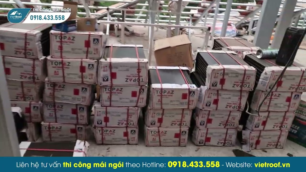 VietRoof Thi Công Lợp Ngói Phẳng Takao Tại Hoà Bình | Hệ Khung Kèo Thép Bắn Vít