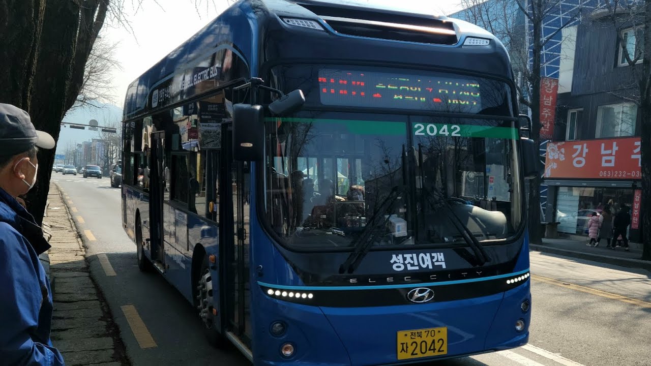 전주(1001 성진여객) [전북은행경원지점~금암동주민센터]구간 22년 8월식 현대[HYUNDAI] 일렉시티2 [ELEC CITY]II 수소전기버스 FCEV⚡️주행영상(250707)