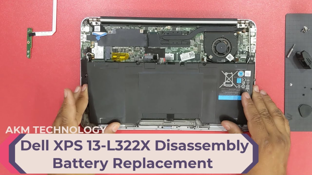 Dell XPS 13 L322X Disassembly  Battery Replacement