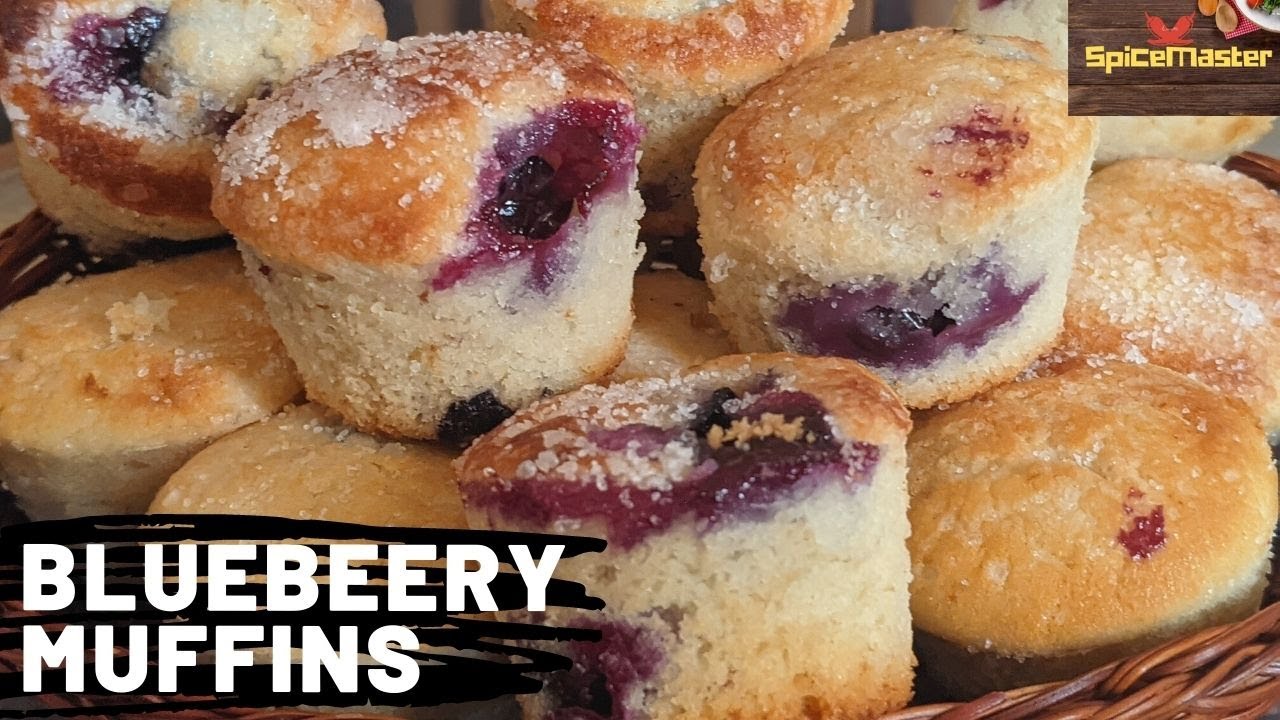 Eggless Blueberry Muffins| how to make best blueberry muffins with Crunchy top layer