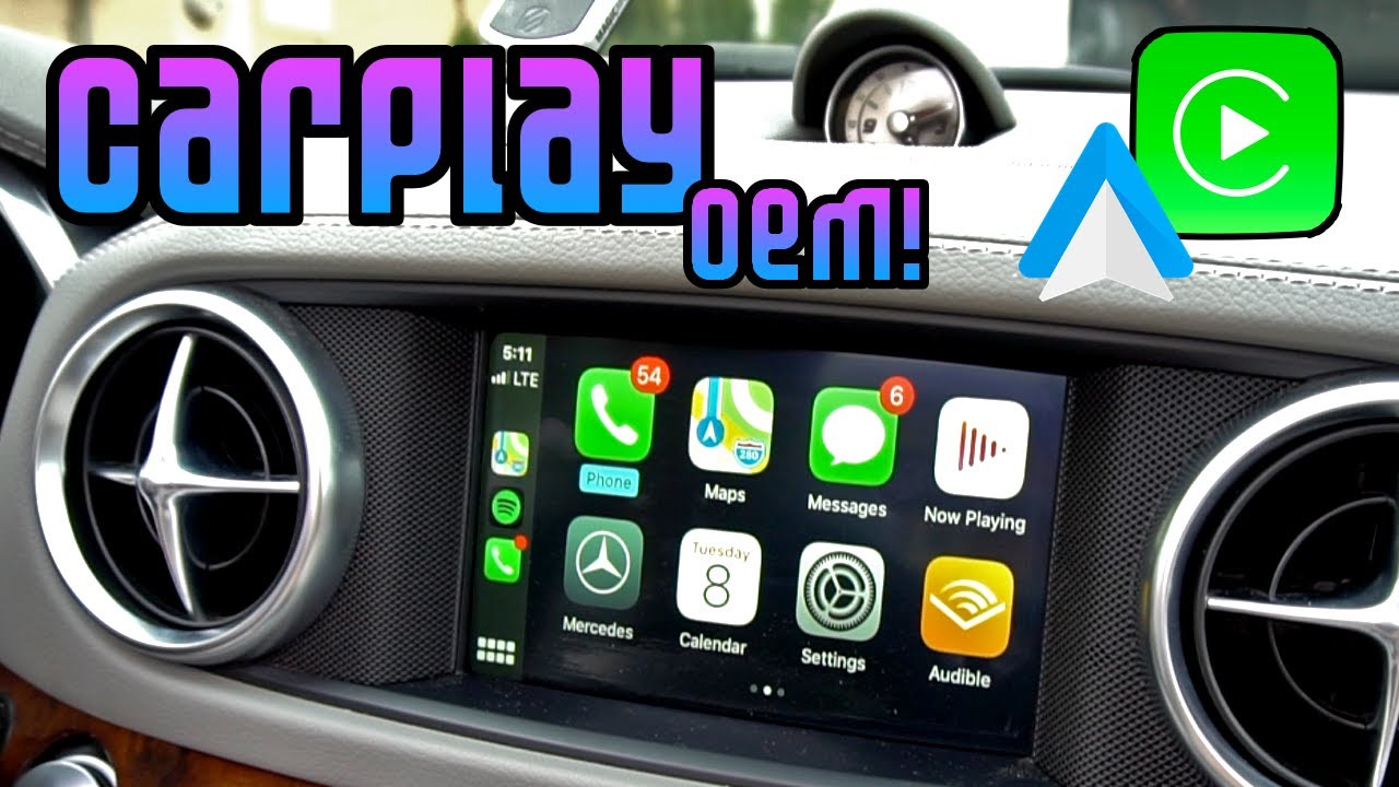 Joye Auto Apple CarPlay or Android Auto for Mercedes! Looks OEM! - R231 SL550