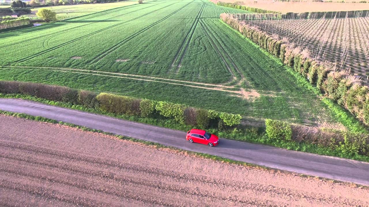 Drone Footage Of Car