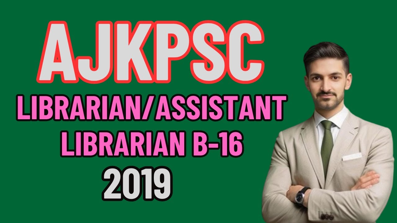 Librarian | Assistant librarian | AJKPSC | 2019 | Complete solution in one Video