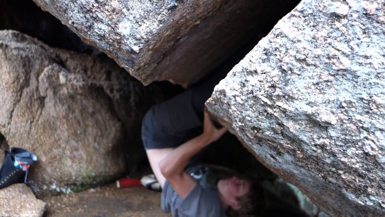 Attempting Vedauwoo Offwidth.