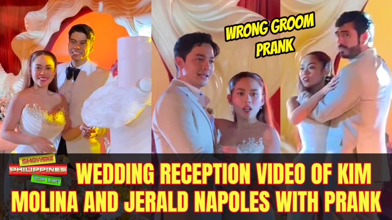 WEDDING RECEPTION ni Kim Molina at Jerald Napoles | Alden Richards and Gerald Anderson Groom Prank