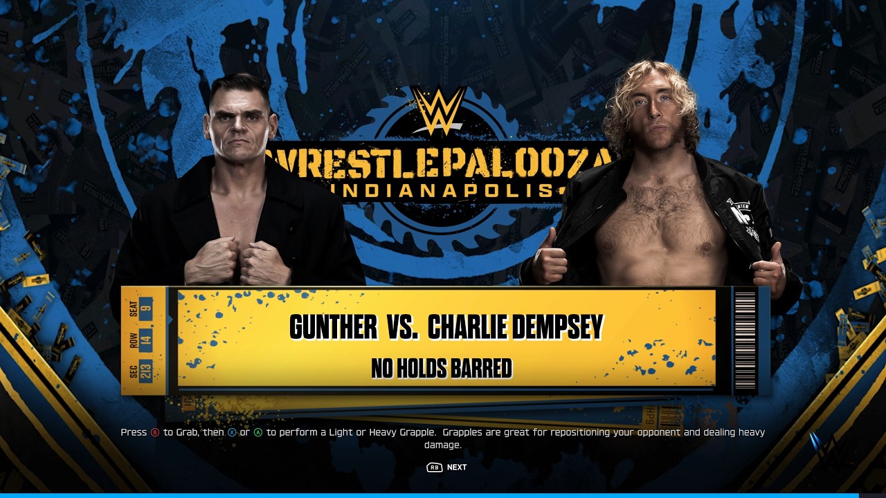 WWE 2K26 PC - Гюнтер против Чарли Демпси [4K60FPS]