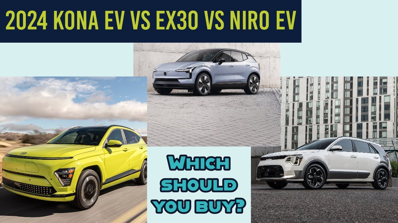 Hyundai Kona Electric 2024 против Volvo EX30 против Kia Niro EV: что выбрать?
