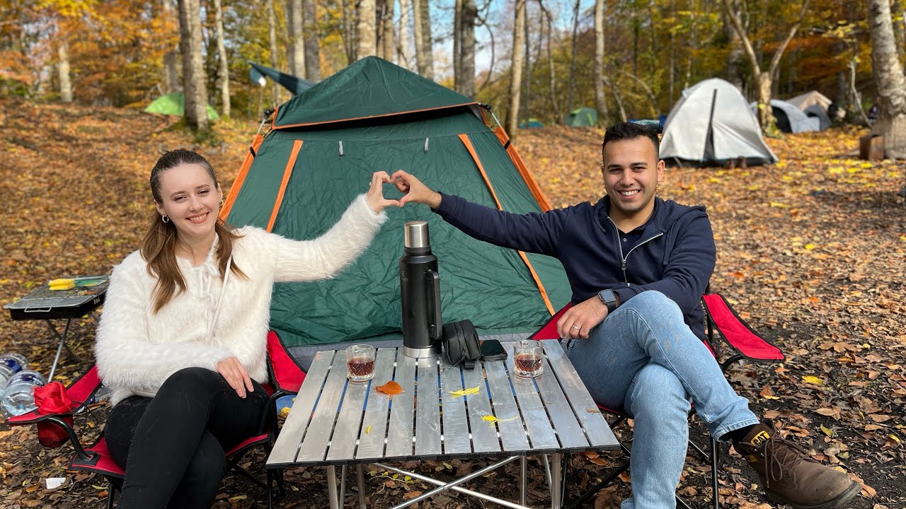 YAZLIK ÇADIRLA SOBASIZ SONBAHAR KAMPI!🥶| YEDİGÖLLER📍| İLK KAMP VLOG🏕️
