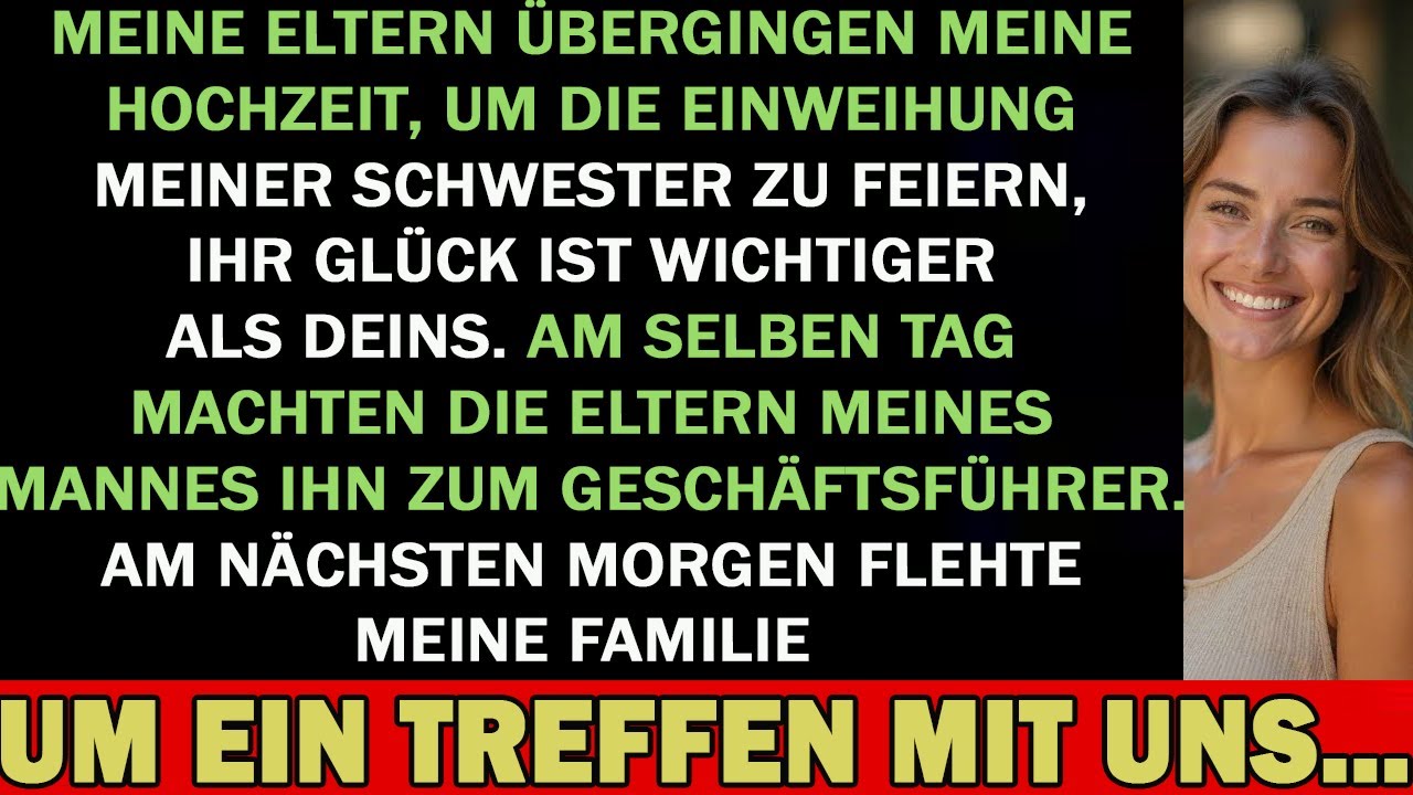 MEINE ELTERN VERPASSTEN MEINE HOCHZEIT FÜR IHRE PARTY – AM NÄCHSTEN MORGEN PASSIERTE ES…