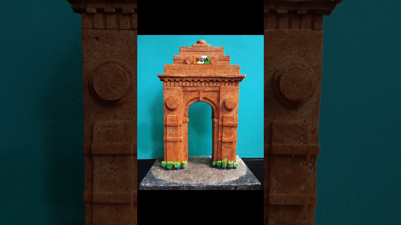 #How to make India gate #viralshorts  #indiagate #thermocolcraft
