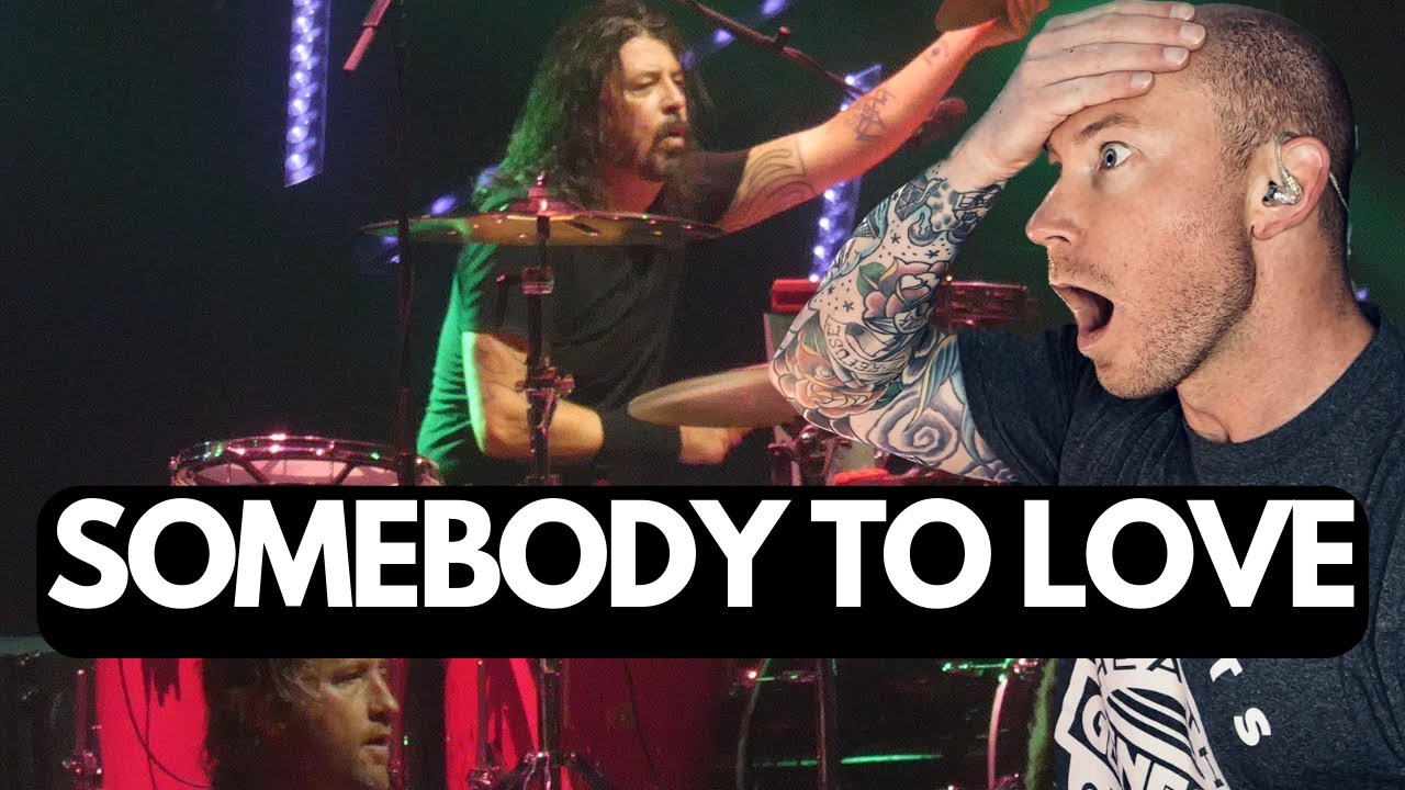 FOO FIGHTERS - SOMEBODY TO LOVE Live Drummer FIRST TIME REACTION