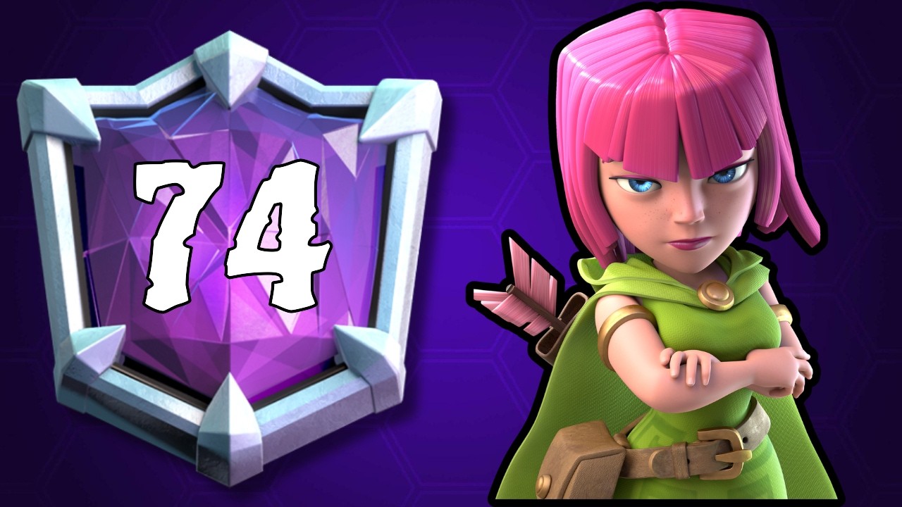I am TOP 74 Global with 3.0 Xbow Cycle - Clash Royale
