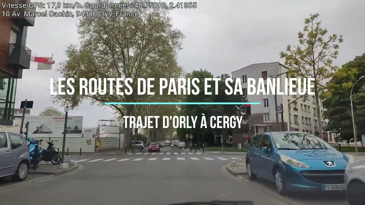 Sur les routes d'Orly à Cergy