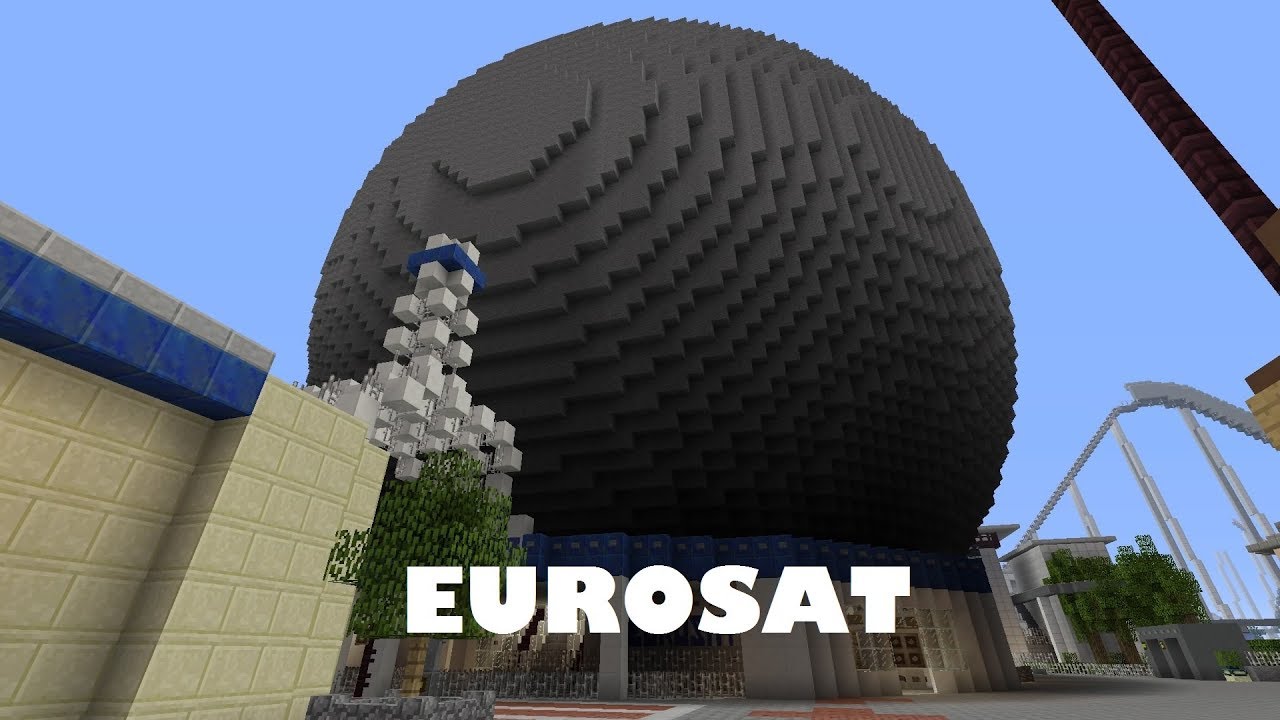 MINECRAFT EUROSAT EUROPA PARK (construction et attraction)