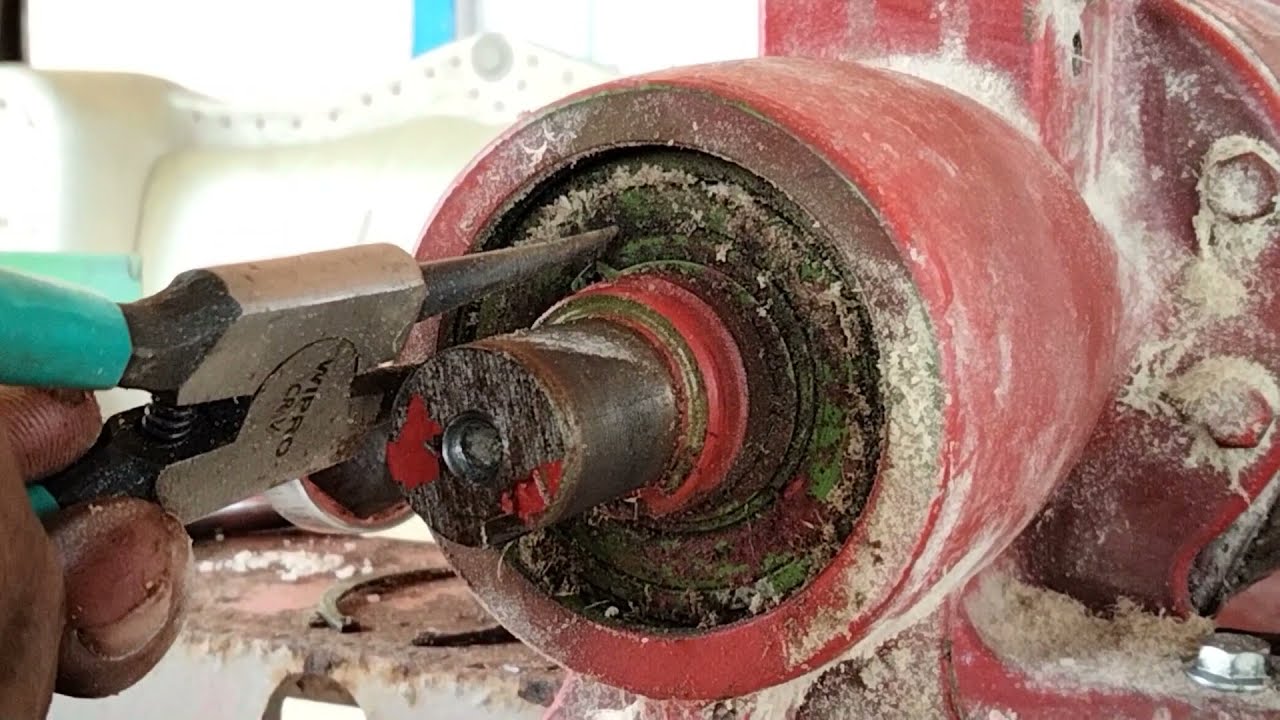 Cara Mengganti Bearings Mesin Giling Padi Mini Type KD 400/500/550/580 dengan alat sederhana