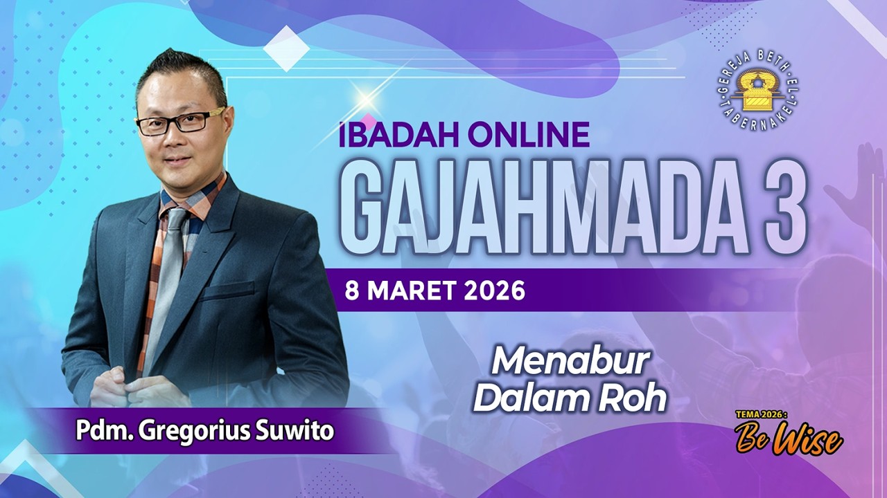 Pdm. Gregorius Suwito - MENABUR DALAM ROH - 08.03.2026 - IBADAH ONLINE GAJAHMADA 3
