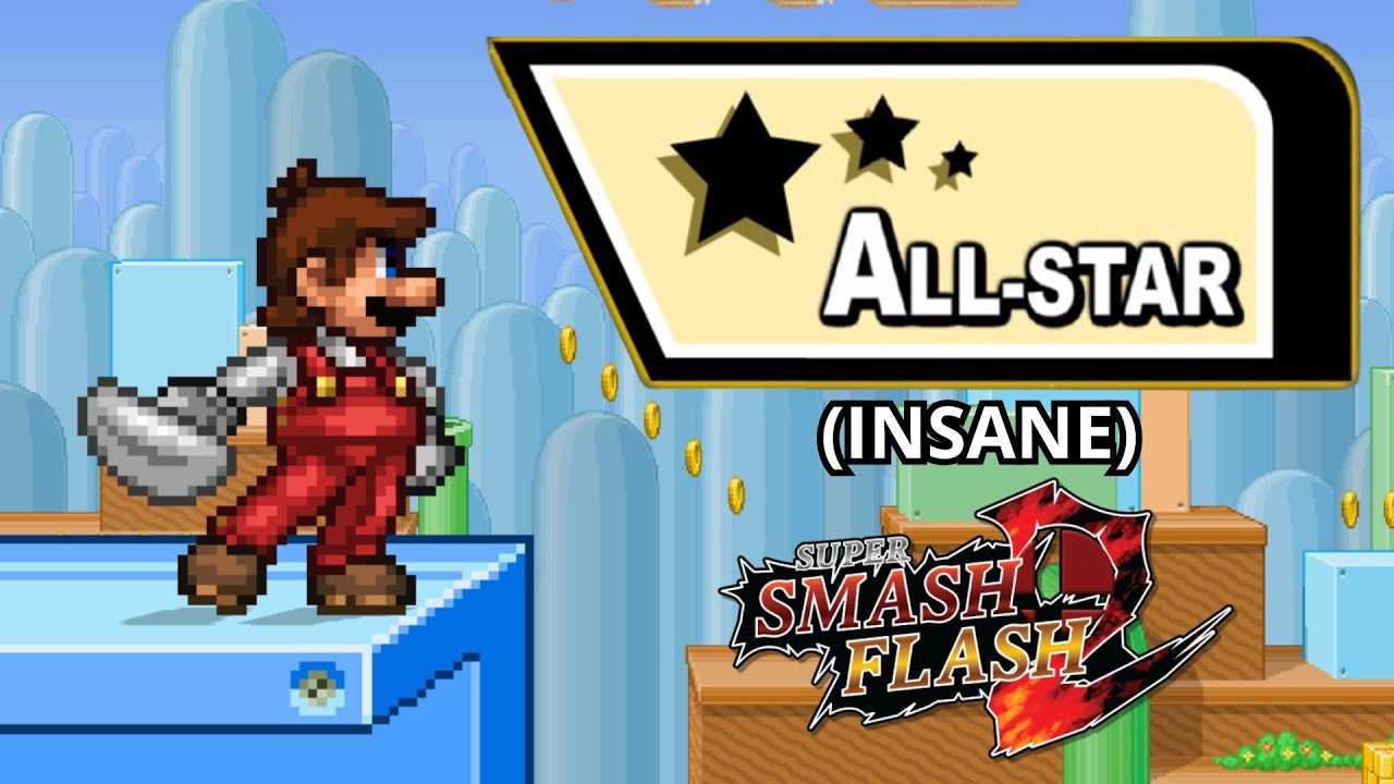 Super Smash Flash 2｜All Star: Mario (Insane) No Continues v.1.4.