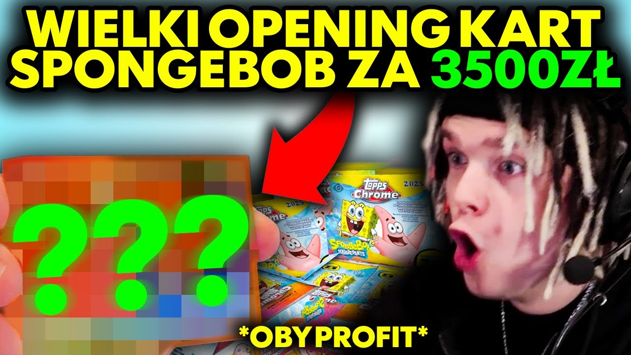 WIELKI OPENING KART SPONGEBOB ZA 3500ZŁ *oby profit*