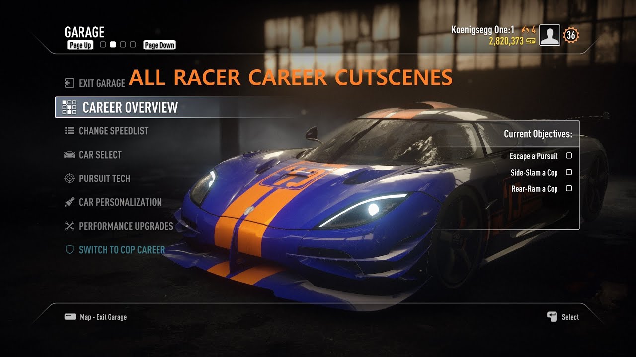 Need for Speed  Rivals ALL RACER CAREER CUTSCENES