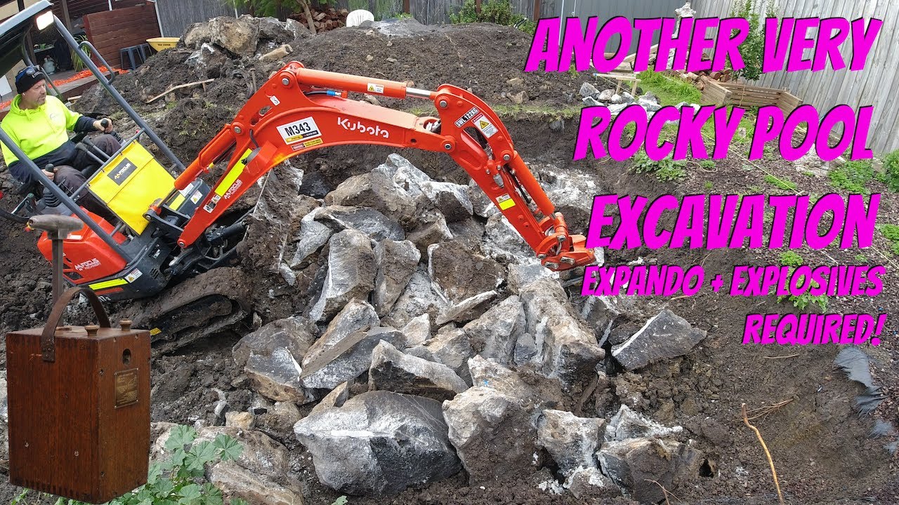 Another very rocky pool excavation