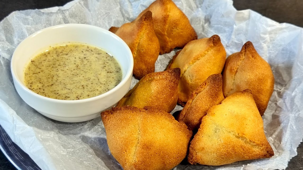 A Guilt Free Indulgence Semolina Samosa Recipe| Air fryer Healthy Snacks With Mustard Chutney
