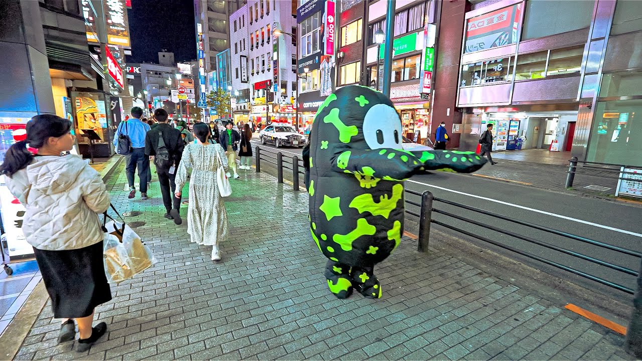 Tokyo Itabashi night walk to Ikebukuro, Japan &bull; 4K HDR