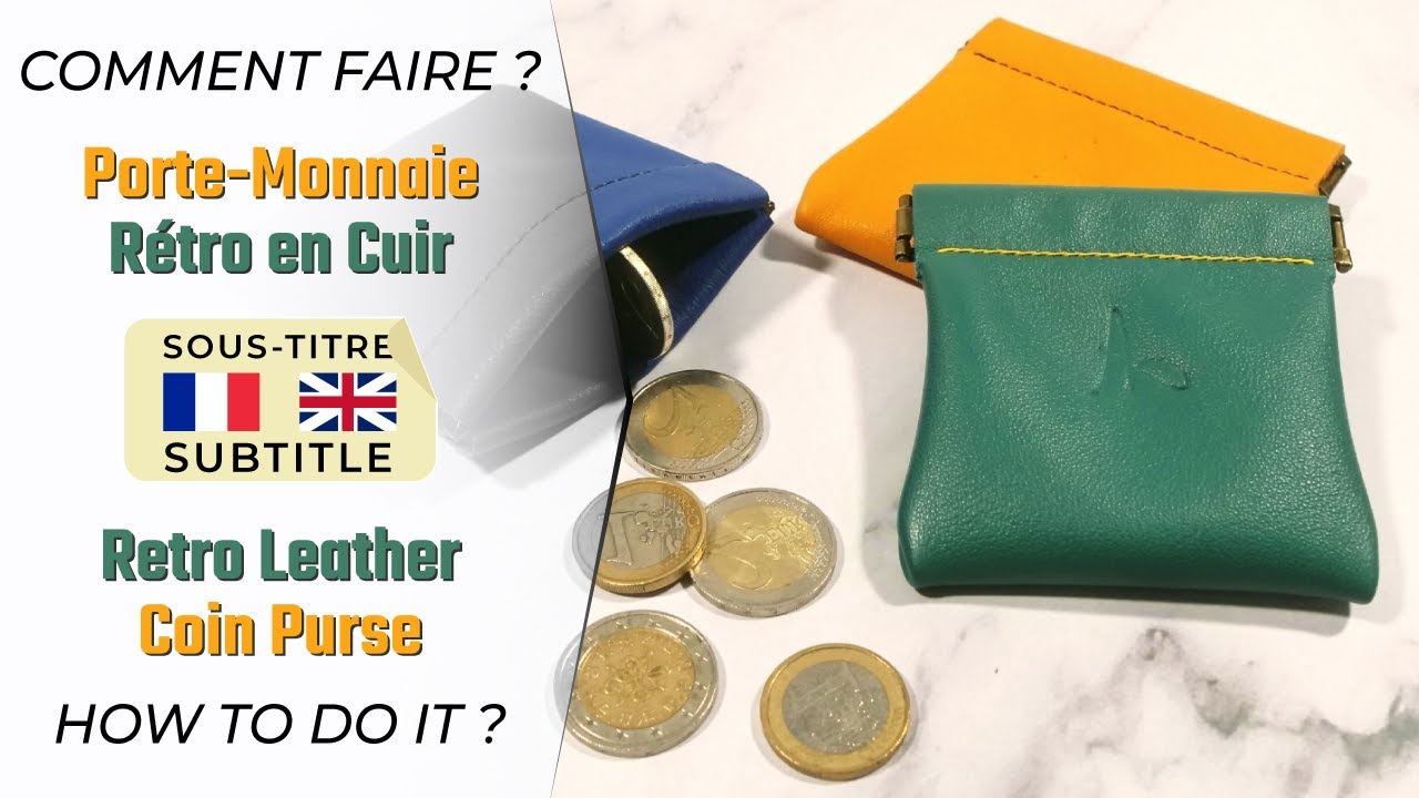 Fabriquez un porte-monnaie rétro en cuir ✂️: Tuto et Patron