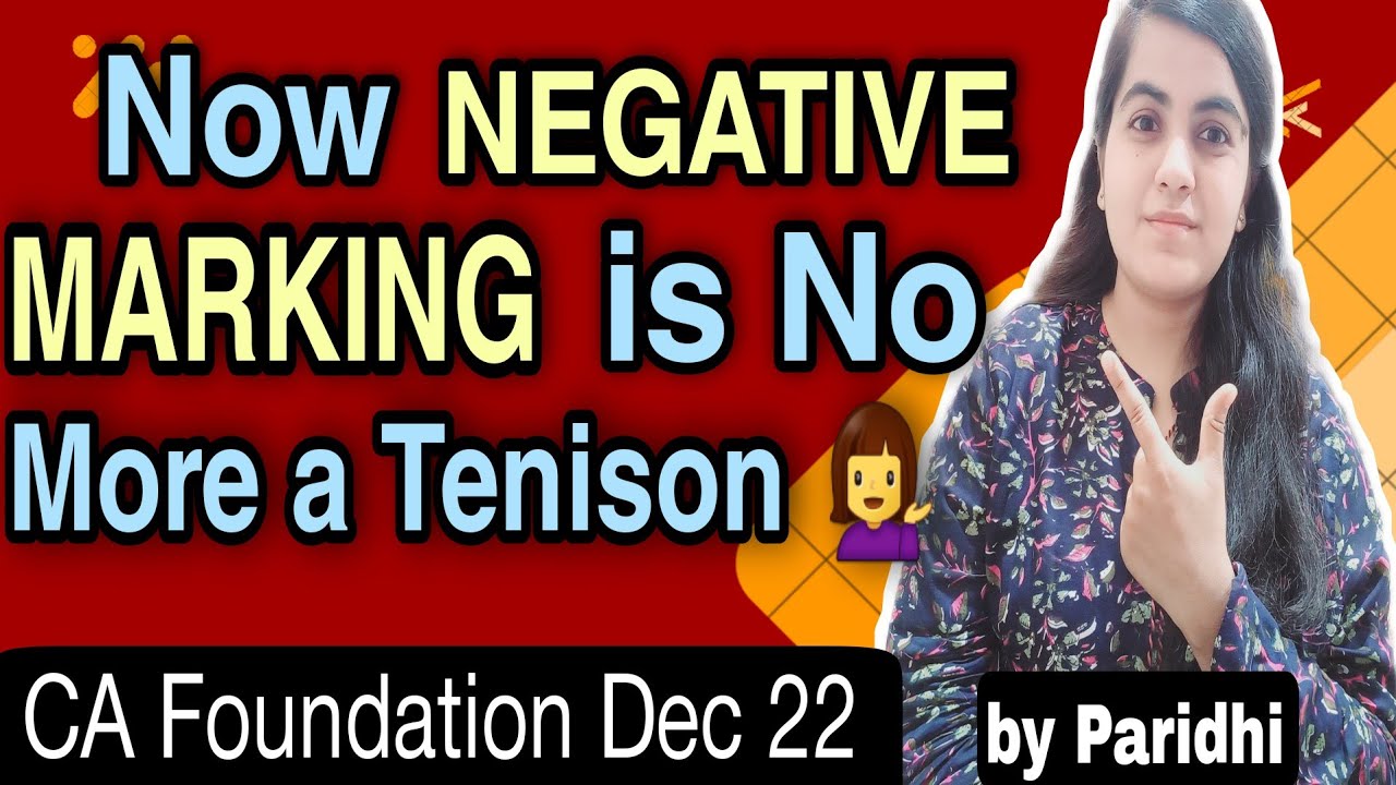 Tricks To Crack NEGATIVE MARKING 💁&zwj;♀️| CA Foundation June 2023 Exams | CA Learners