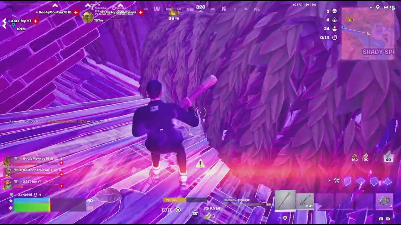Playing Fortnite