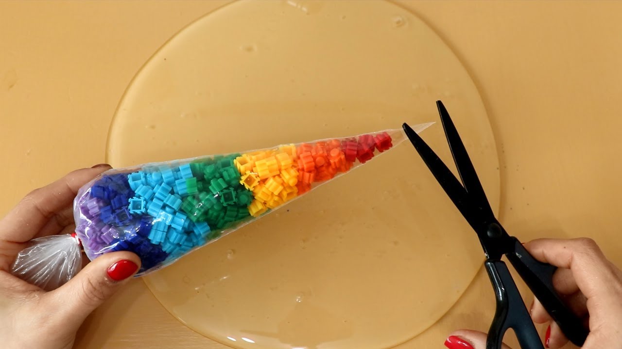 Crunch Slime Coloring Compilation !! Most Satisfying Slime Video★ASMR★#ASMR