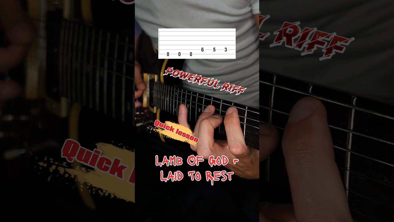 Lamb of God - Laid to rest (Intro Tab) #laidtorest #tab #lambofgod