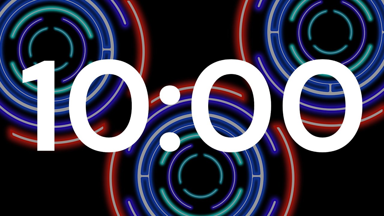 10 Minute Relax Timer 🧡 Moving Light Circle Background 🧡 ASMR Tick Tock | Calm & Quick Reset