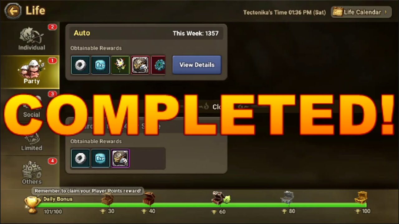 StoneAge World : Guide on how to complete Daily Bonus to 100 points