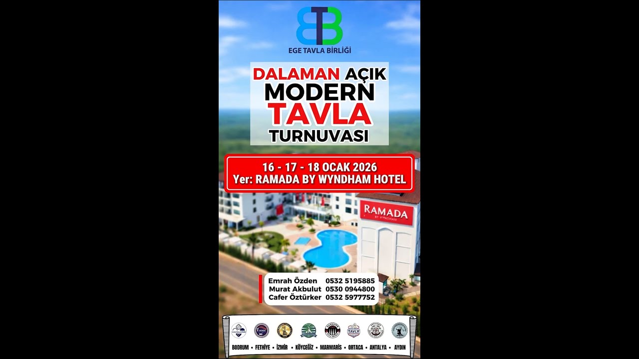 EGE TAVLA  BİRLİĞİ Dalaman Açık HÜSEYİN ÖZDAĞ & ŞENOL KAÇMAZ
