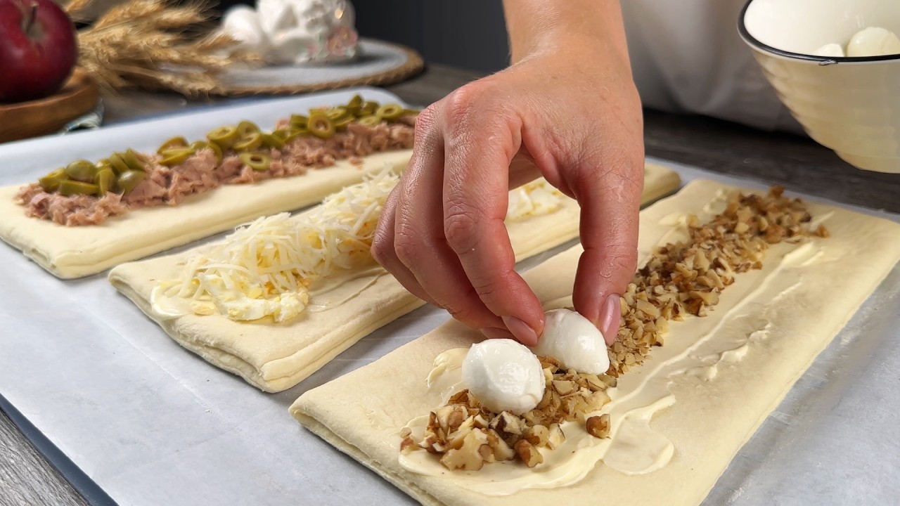 SO EINFACH! 3 Blätterteig-Snacks in 5 Minuten!