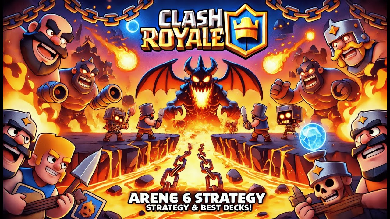 Best Arena 6 Decks in Clash Royale ⚔️ Battles, Pro Tips & Top Card Guide!