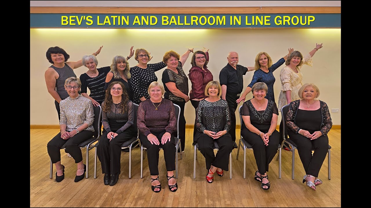 Bev's Latin and Ballroom in Line Group. Dancing Her Arabesque waltz to David Read's  Human waltz