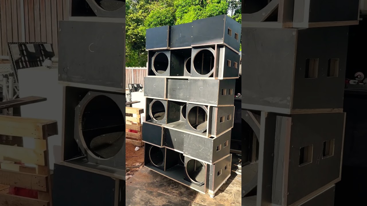 Caisson mod&egrave;le d&b j8 #fabrication #caisson #sono #dj #animation