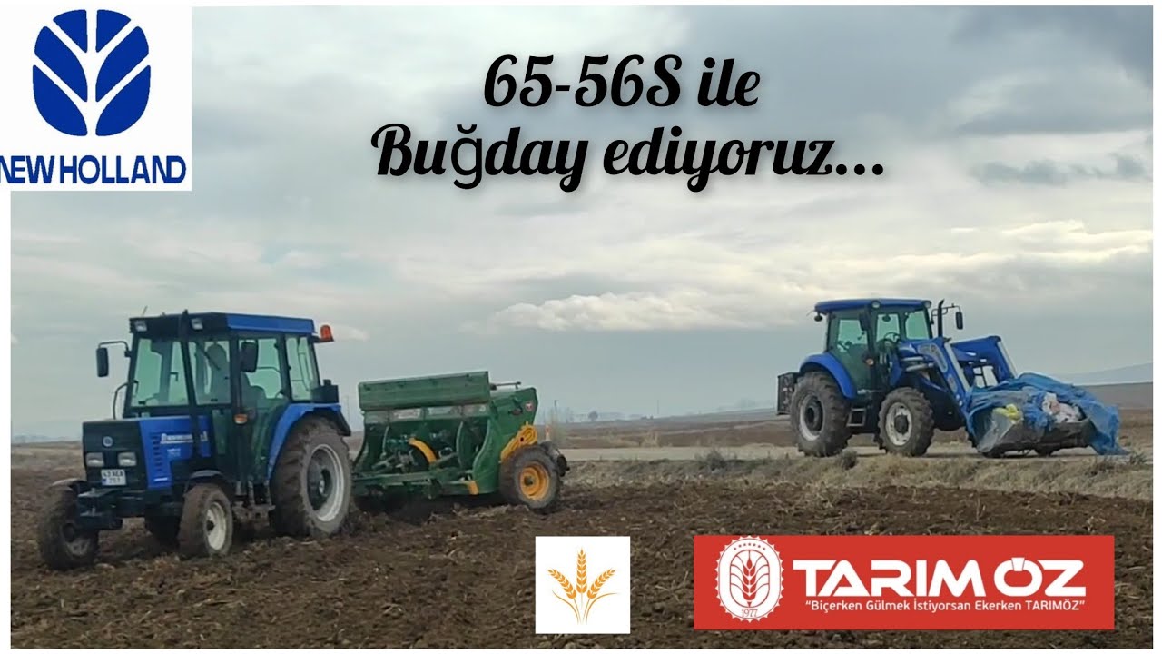 65-56S ve Tarım Öz 16'lı hububat mibzeri ile buğday ekimi yapıyoruz...☝🧿🌾🌱