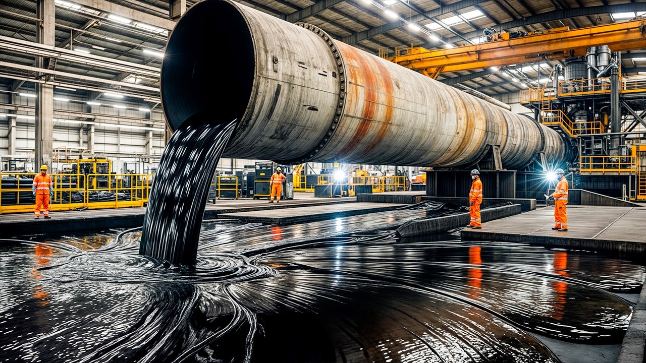 How It's Made: Bitumen & Asphalt Roads That Survive 40-Ton Trucks!