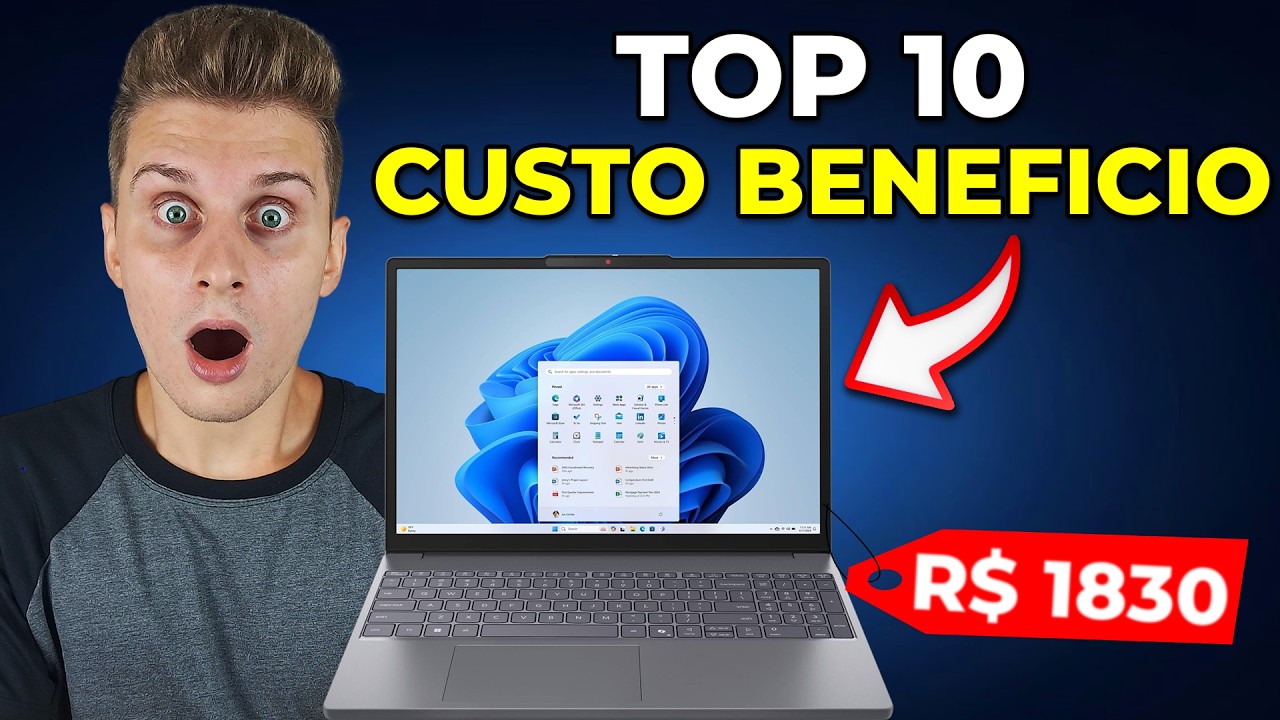 TOP 10 MELHORES NOTEBOOKS CUSTO BENEF&Iacute;CIO para Estudar e Trabalhar 2026!